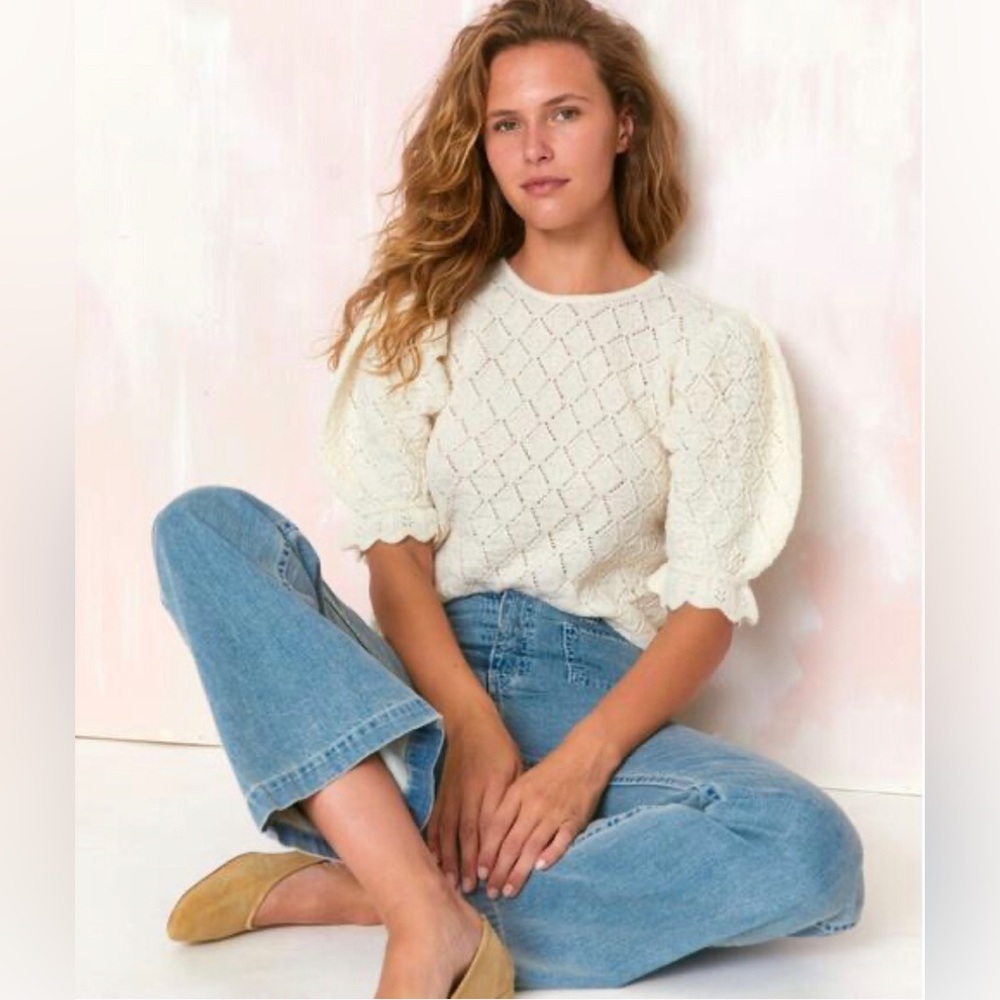 Christy Dawn Logan Sweater in Cream